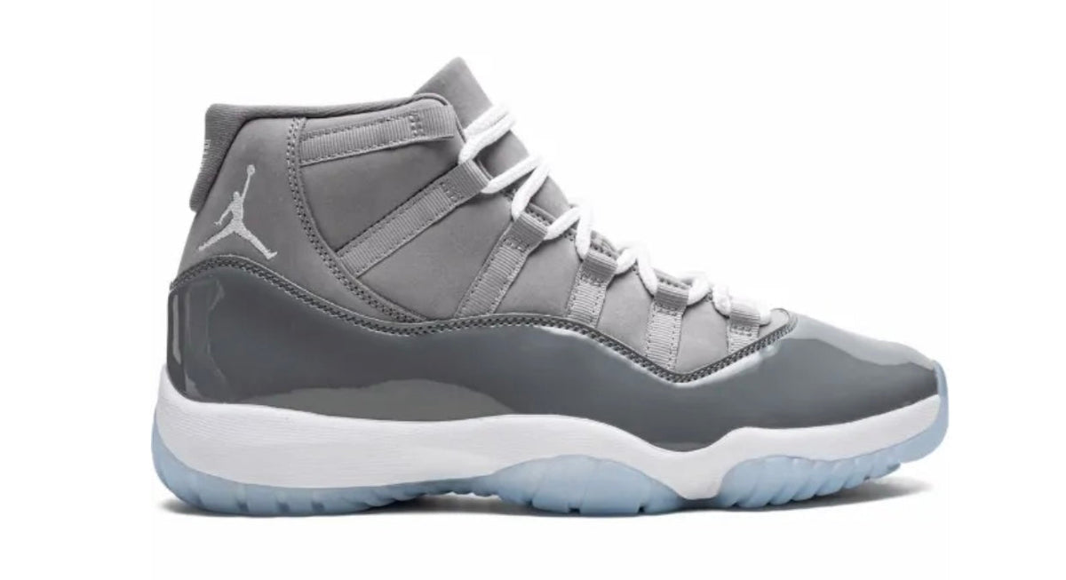 Air Jordan 11 Retro Grey High-Top Sneakers