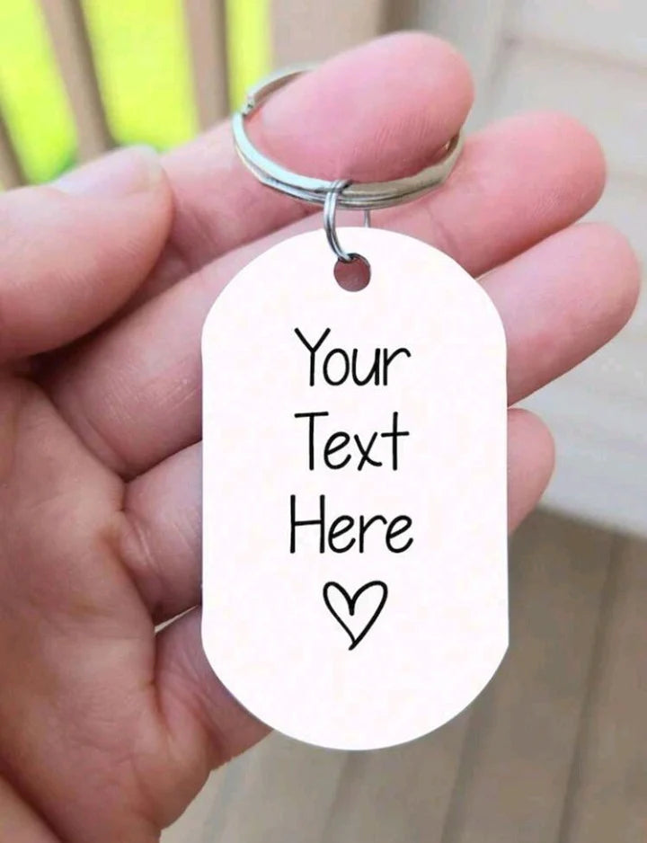 Veloura Custom Photo & Text Keychain