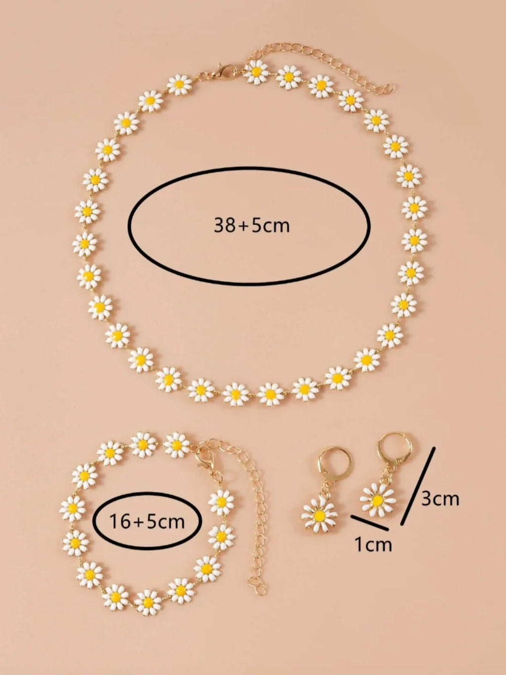 Veloura Daisy Bloom Jewelry Set