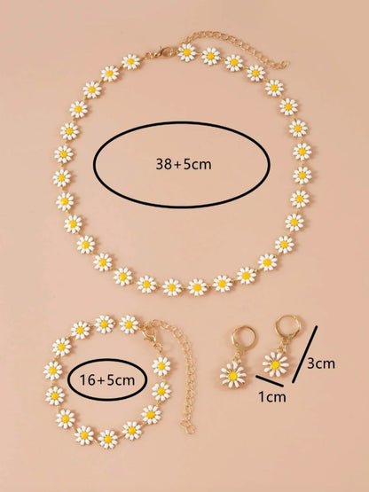 Veloura Daisy Bloom Jewelry Set