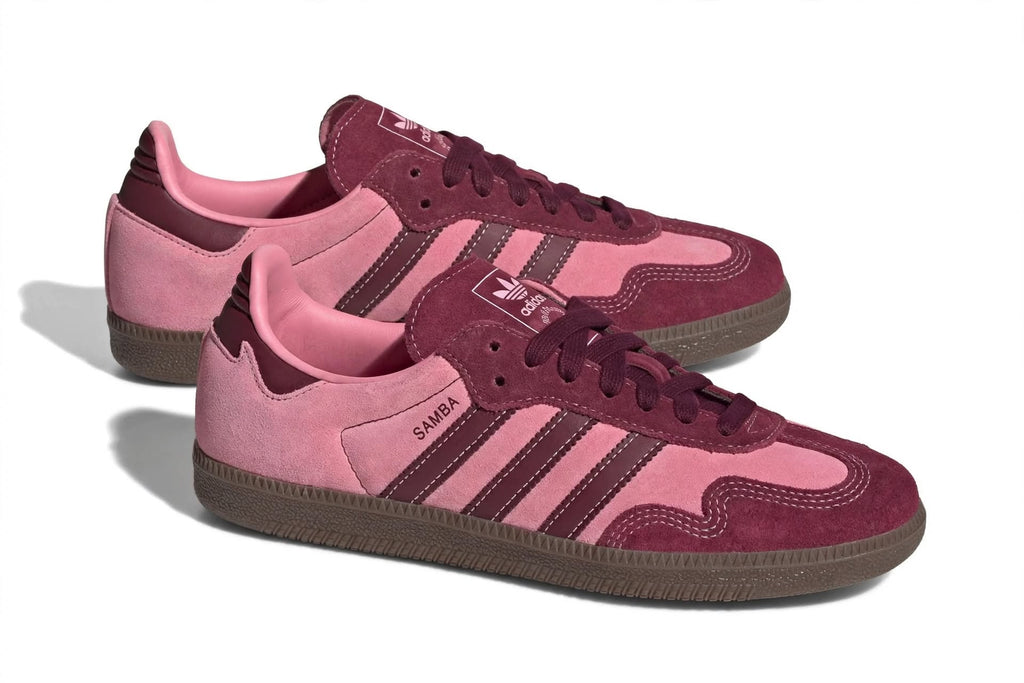 ADIDAS SAMBA OG PINK BURGUNDY / MAROON GUM