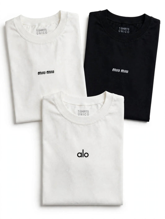 Minimalist Cosy- shirt M Logo Cotton - White / Black - Unisex