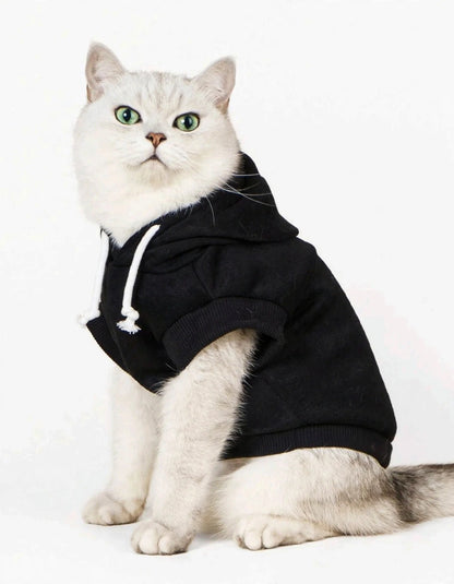 Peach Fuzz Fleece Pet Hoodie - Sleeveless Hooded Sweatshirt for Cats &amp; Dogs