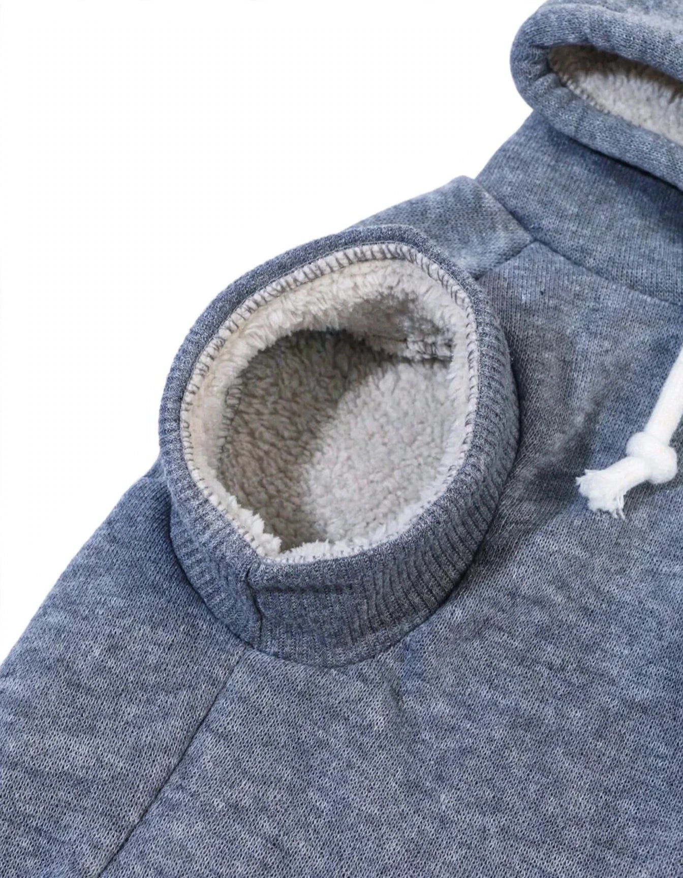 Peach Fuzz Fleece Pet Hoodie - Sleeveless Hooded Sweatshirt for Cats & Dogs