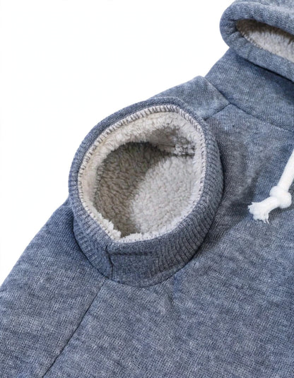 Peach Fuzz Fleece Pet Hoodie - Sleeveless Hooded Sweatshirt for Cats &amp; Dogs