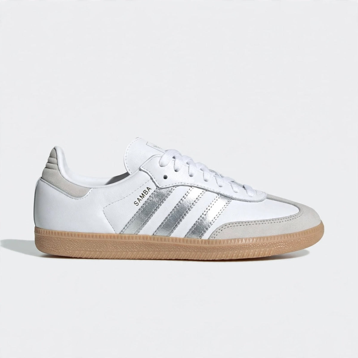 ADIDAS SAMBA WHITE SILVER SNEAKERS