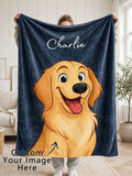 LUXURY CUSTOM HEIRLOOM BLANKET Using Pet Photo + Name