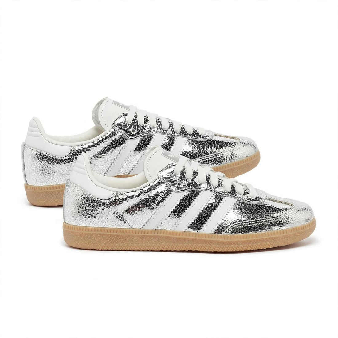 Adidas Samba OG Silver Cracked Metallic women&