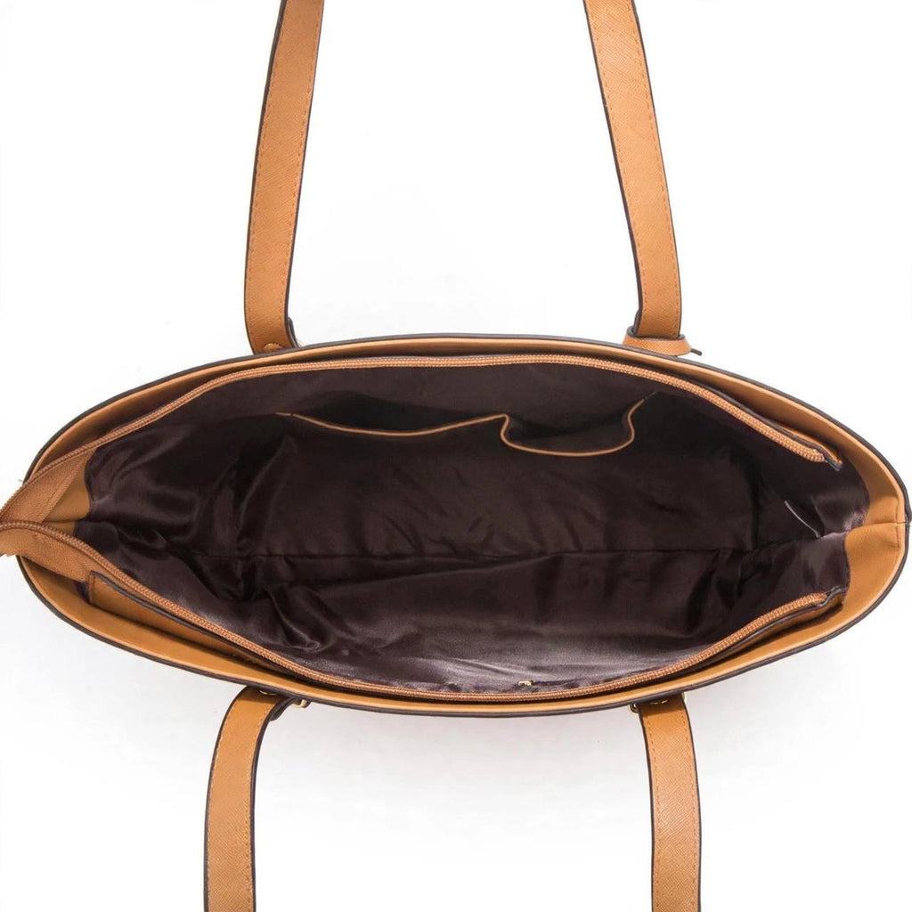 4 Piece Women Fashion Tote Handbag Shoulder Bag