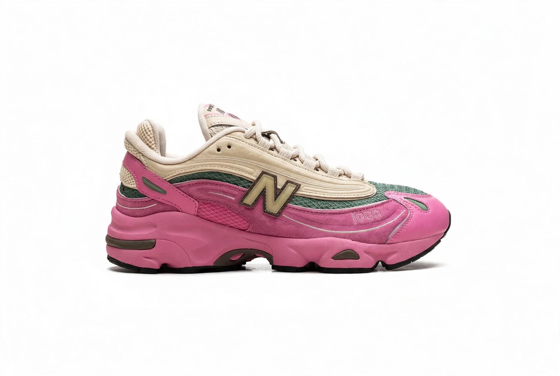 New Balance 1000 Pink / Sand / Forest Green