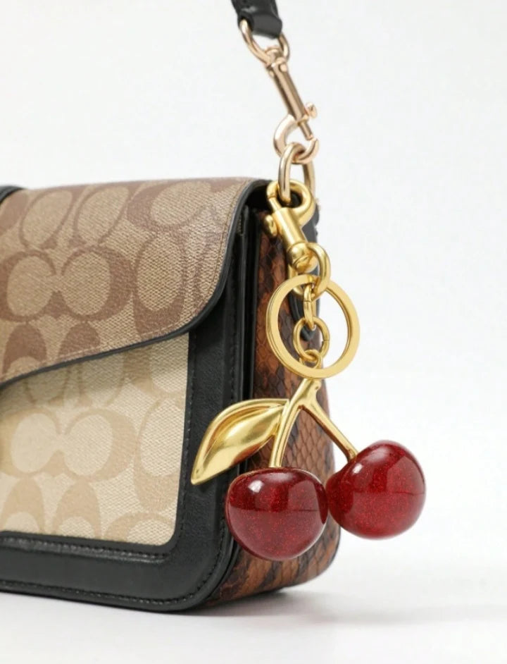 Cherry Bag Charm Gift Idea for Her