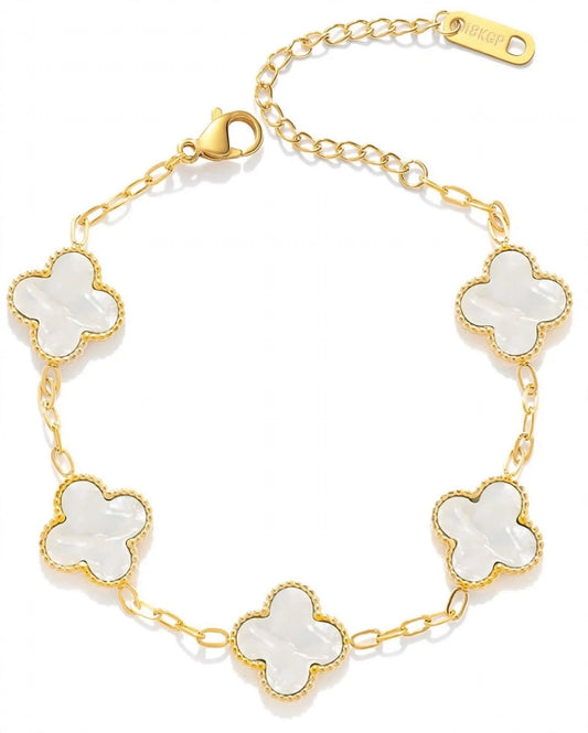 CLOVER BRACELET - WHITE