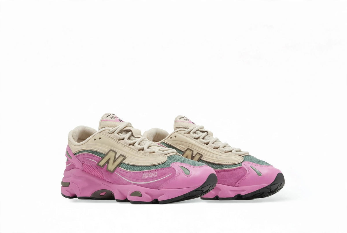 New Balance 1000 Pink / Sand / Forest Green