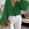 Long V-Neck Sleeve Shirt