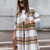 Winter Brushed Mid-length Coat