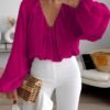 Long V-Neck Sleeve Shirt